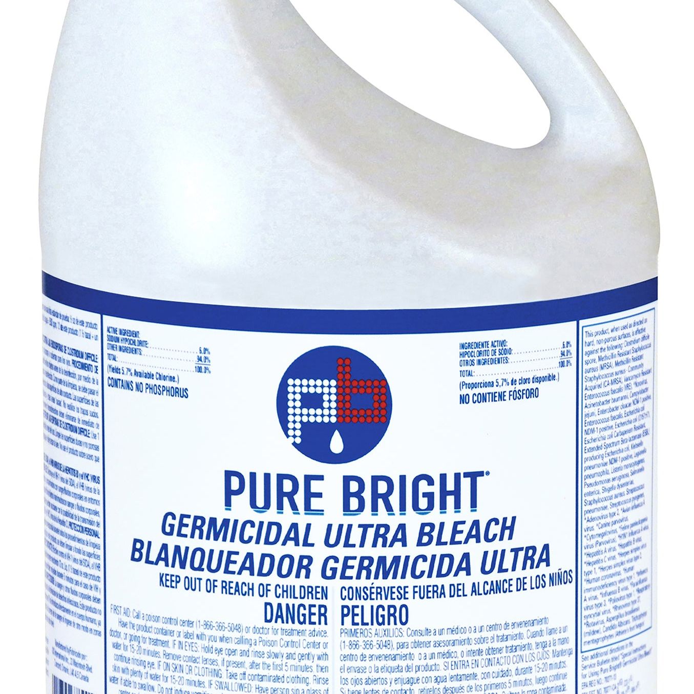 KIK Pure Bright Bleach 6% 1 Gallon 6 / cs Brand Name KIK Item 11008635042 - Raemart