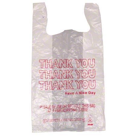 IBS T-Sack 1/6 BL White 12 mic Thank You Print 11x6.5x20.5 1M Brand Name IBS Item 1367-2099 - Raemart