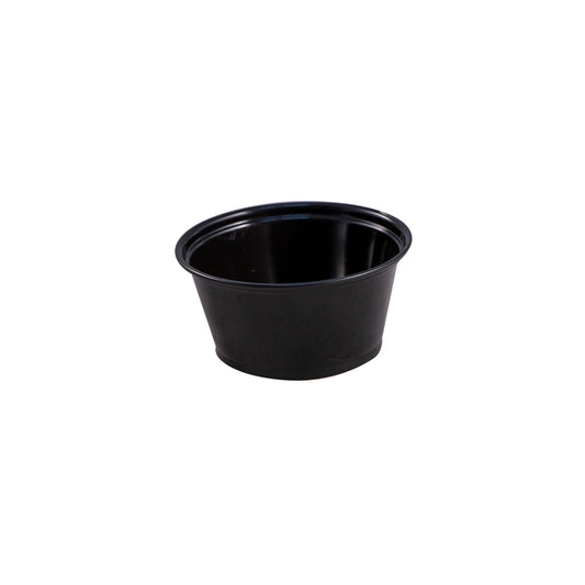 Empress Plastic Portion Cup 3.25 oz, Black 50 / 50 cs Brand Name Empress Item EPC325B