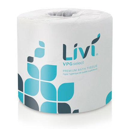 Solaris Livi VPG Select Bath Tissue White 2-Ply 4.45" X 4" 420 Sheets 60 / cs Brand Name Solaris Item 21556 - Raemart