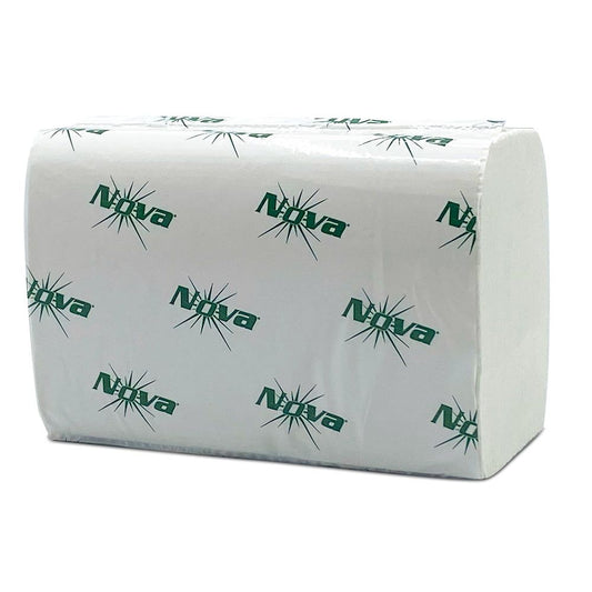 Nova 2-Ply Interfold Dispenser Napkin 6.4 x 8.8, White, 1/2 Fold 24 / 250 cs Brand Name Nova Item Nova QS4300 - Raemart