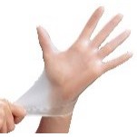 Vinyl Glove Clear Non Latex & Powder Free General Purpose Large Brand Name Safe Guard Item VGPCPFGL