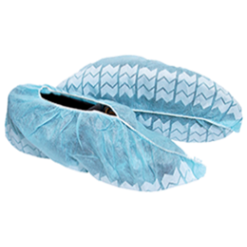 Hospeco Polylite Non Skid Shoe Covers Large Blue 16" 150 pair / cs Brand Hospeco Item M2105B-N S-16 - Raemart