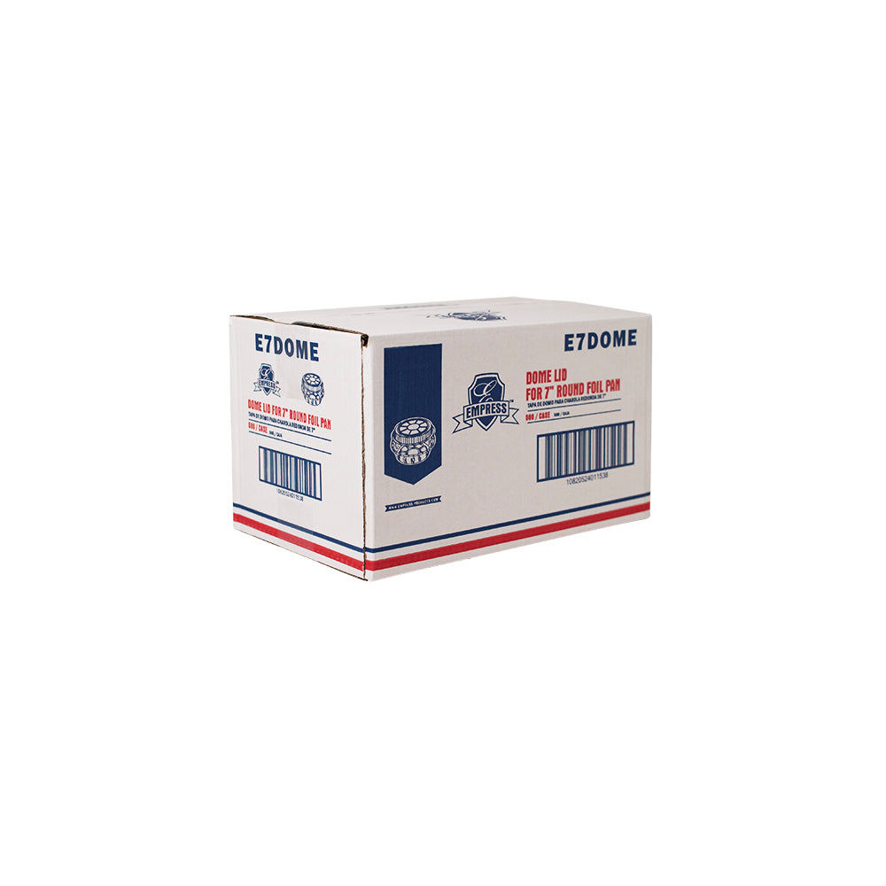Empress Dome Lid for 7" Round 7.09" x 7.09" x .39" 500 / cs Brand Name Empress Item E7DOME - Raemart