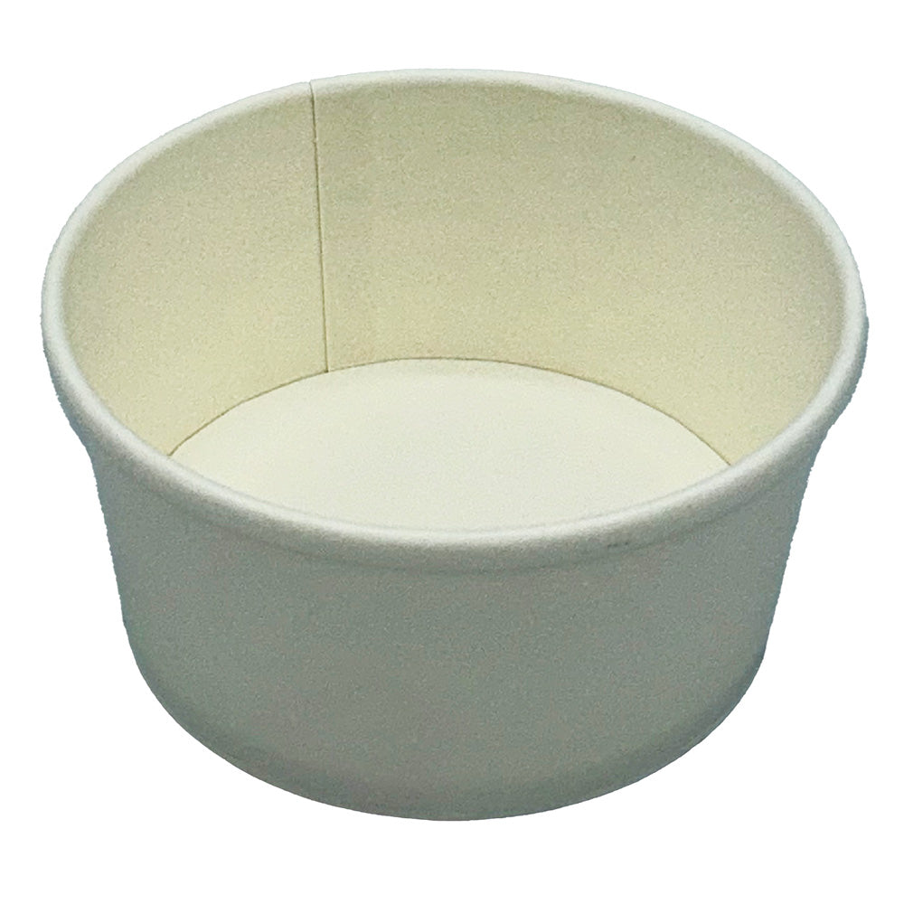 Empress Paper Food / Soup Container Bulk 8 oz White 500 / cs Brand Name Empress Item EFC-8-BULK - Raemart