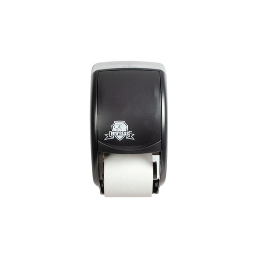 Empress Dispenser for Bath Tissue Two-Roll Standard Black 1 / ea Brand Name Empress Item EMP3500 - Raemart