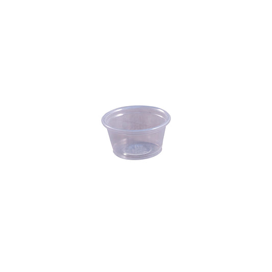 Empress Plastic Portion Cup .75oz Clear 50 / 50 cs Brand Name Empress Item EPC075 - Raemart