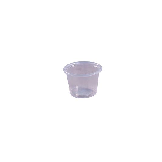 Empress Plastic Portion Cup 1 oz, Clear 50 / 50 cs Brand Name Empress Item EPC100 - Raemart