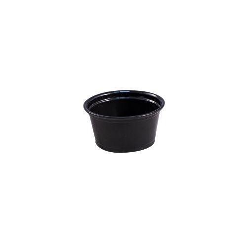 Empress Plastic Portion Cup 1.5oz Black 50 / 50 cs Brand Name Empress Item EPC150B - Raemart