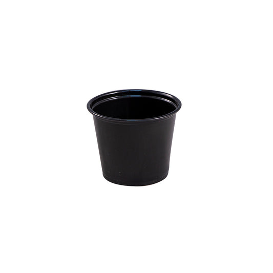 Empress Plastic Portion Cup 5.5oz Black 50 / 50 cs Brand Name Empress Item EPC550B - Raemart