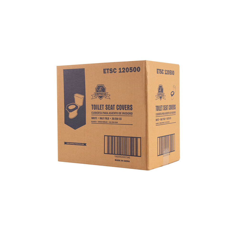 Empress Toilet Seat Cover Half-Fold 20 / 250 cs Brand Name Empress Item ETSC 120500 - Raemart
