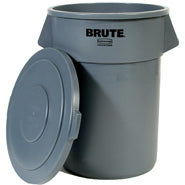 Rubbermaid Brute Round Container Lid Gray 55 Gallon / 208.2 Liter 1 / ea Brand Name Rubbermaid Item FG265400GRAY-EA - Raemart
