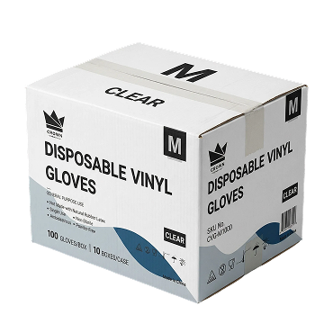 Vinyl Glove Powder Free Large 10 / 100 cs Brand Name Crown Item CVG-L 1000