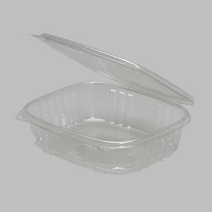 Genpak 24oz Deli Container Clear Hinged 7-1/4"x6-3/8"x2-1/4" 2 / 100 cs Brand Name Genpak Item AD24