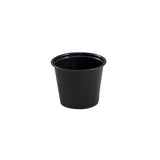 Plastic Portion Cups from .75 oz to 5.5 oz in Black or Clear No Lids (Case of 2500) - Raemart