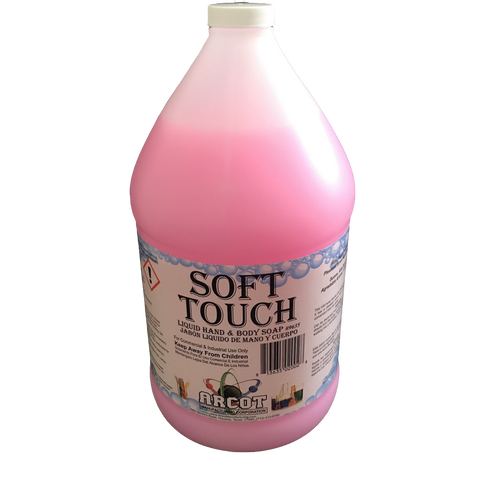 Soft Touch Liquid Hand & Body Soap (Case of 4 Gallons) - Raemart