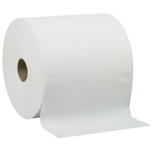 Livi 8" White Hardwound Paper Towel 800 ft. (Case of 6 Rolls) - Raemart