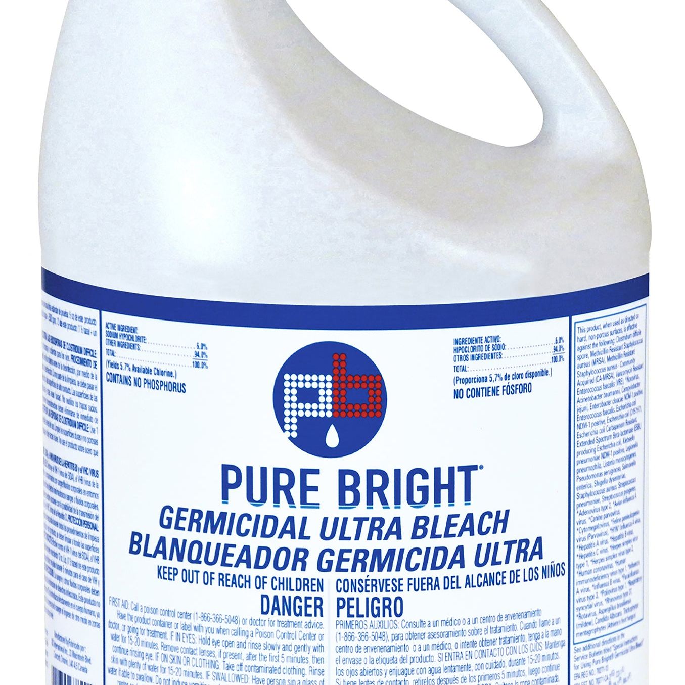 KIK Pure Bright Bleach 6% 1 Gallon 6 / cs Brand Name KIK Item 11008635042