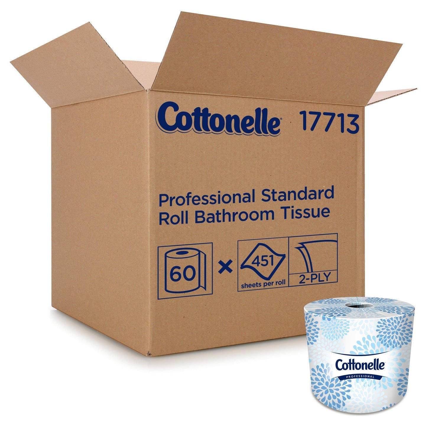 Kimberly Clark Cottonelle Standard Bath Tissue White 4.09" x 4.0" 451 Sheets/Roll 60 / cs Brand Name Kimberly Clark Item 17713