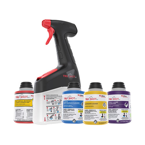 SC Johnson Professional TruShot 2.0 Starter Pack For Mobile Dispensing System 1 Disp / 4 Canisters of Cleaners Brand Name SC Johnson Professional Item 323564