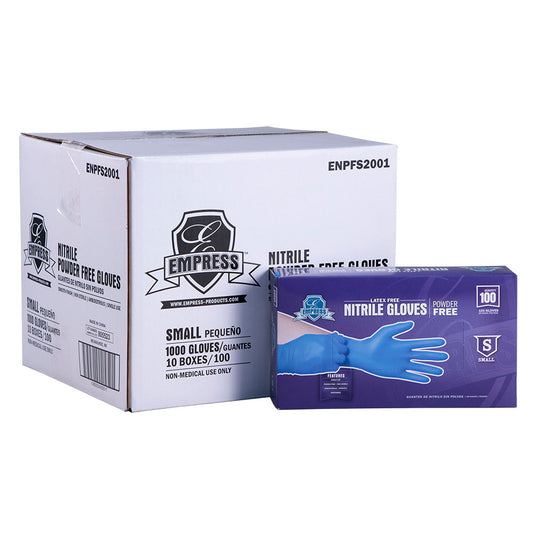 Empress Nitrile Glove Blue Powder Free Small 10 / 100 cs Brand Name Empress Item ENPFS2001