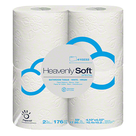 Sofidel Heavenly Soft Bath Tissue 2 ply 4" x 4" 176 Sheet 24 / 4 packs Brand Name Sofidel Item 410233