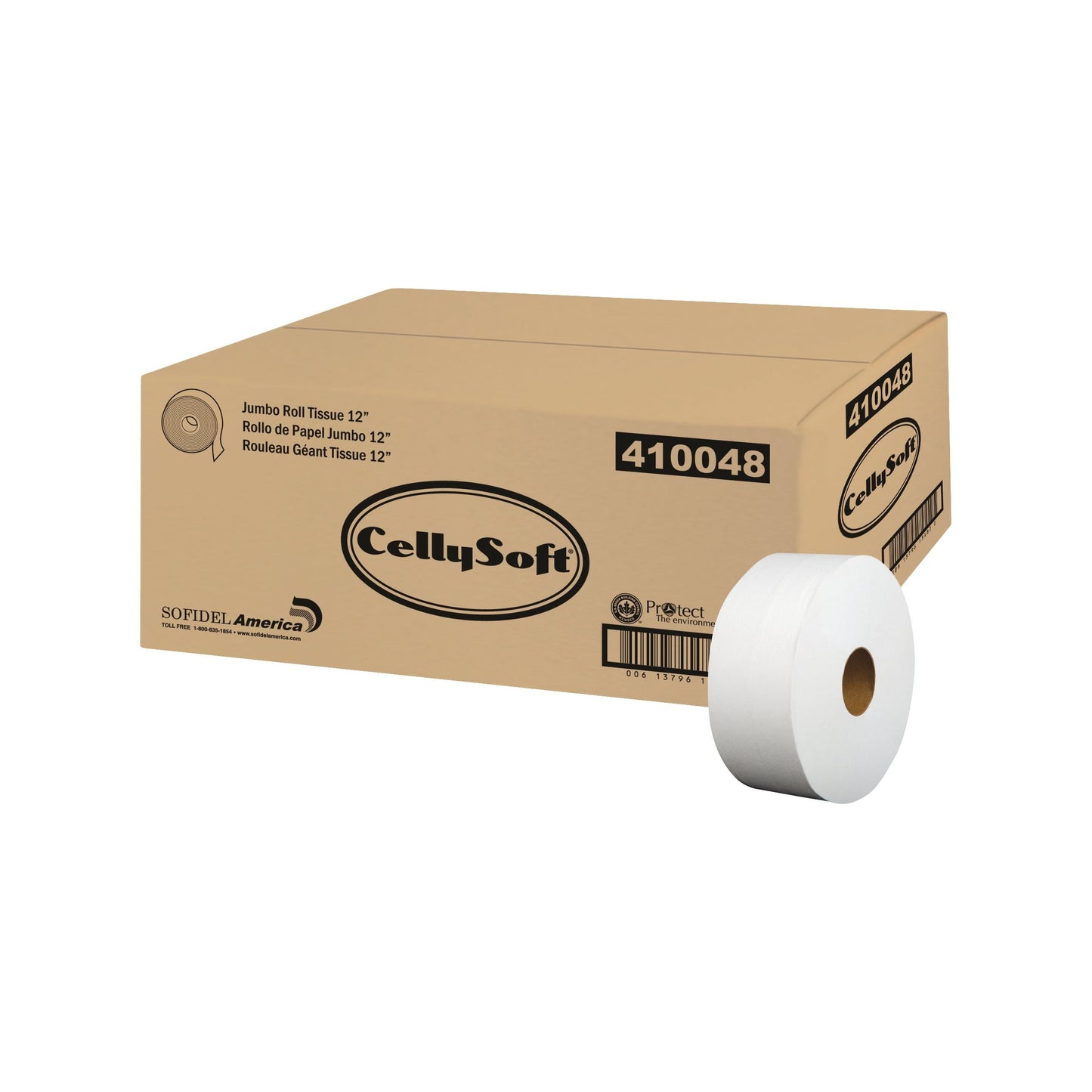 Sofidel Jumbo Toilet Tissue 12" 2ply Jumbo 6 / cs Brand Name Sofidel Item 410048