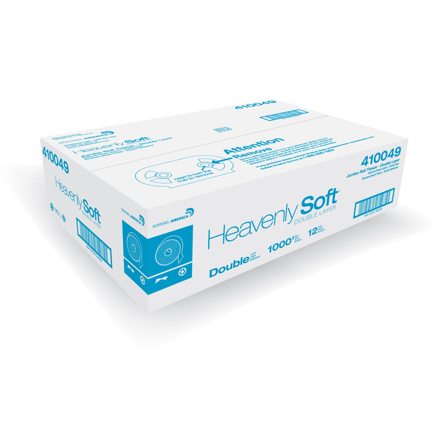 Sofidel Heavenly Choice Jumbo Tissue Double Layer 1000' 9" 12 / cs Brand Name Sofidel Item 410049