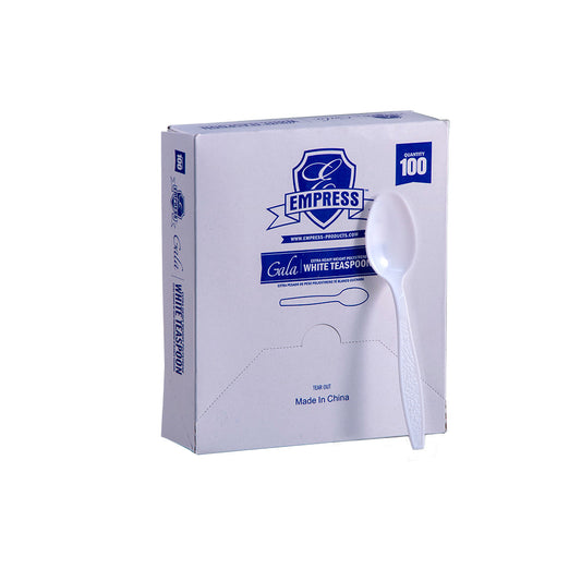 Empress Extra Heavy Weight Teaspoon PS White Boxed 10 / 100 cs Brand Name Empress Item E173002