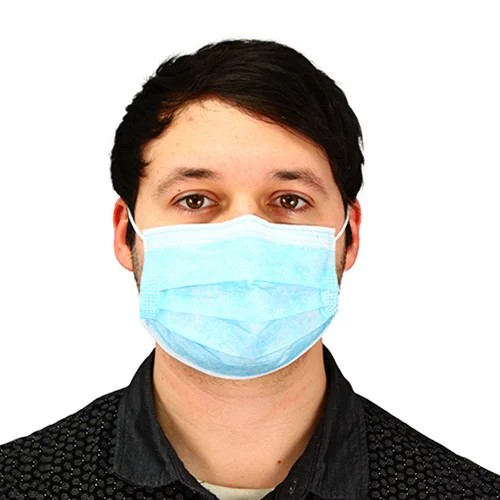Impact Protective Face Mask w/ Ear Loops Blue, 3 Ply, BFE 99.5% 50 / bx Brand Name Impact Item MFB-3-EL-2K-BX