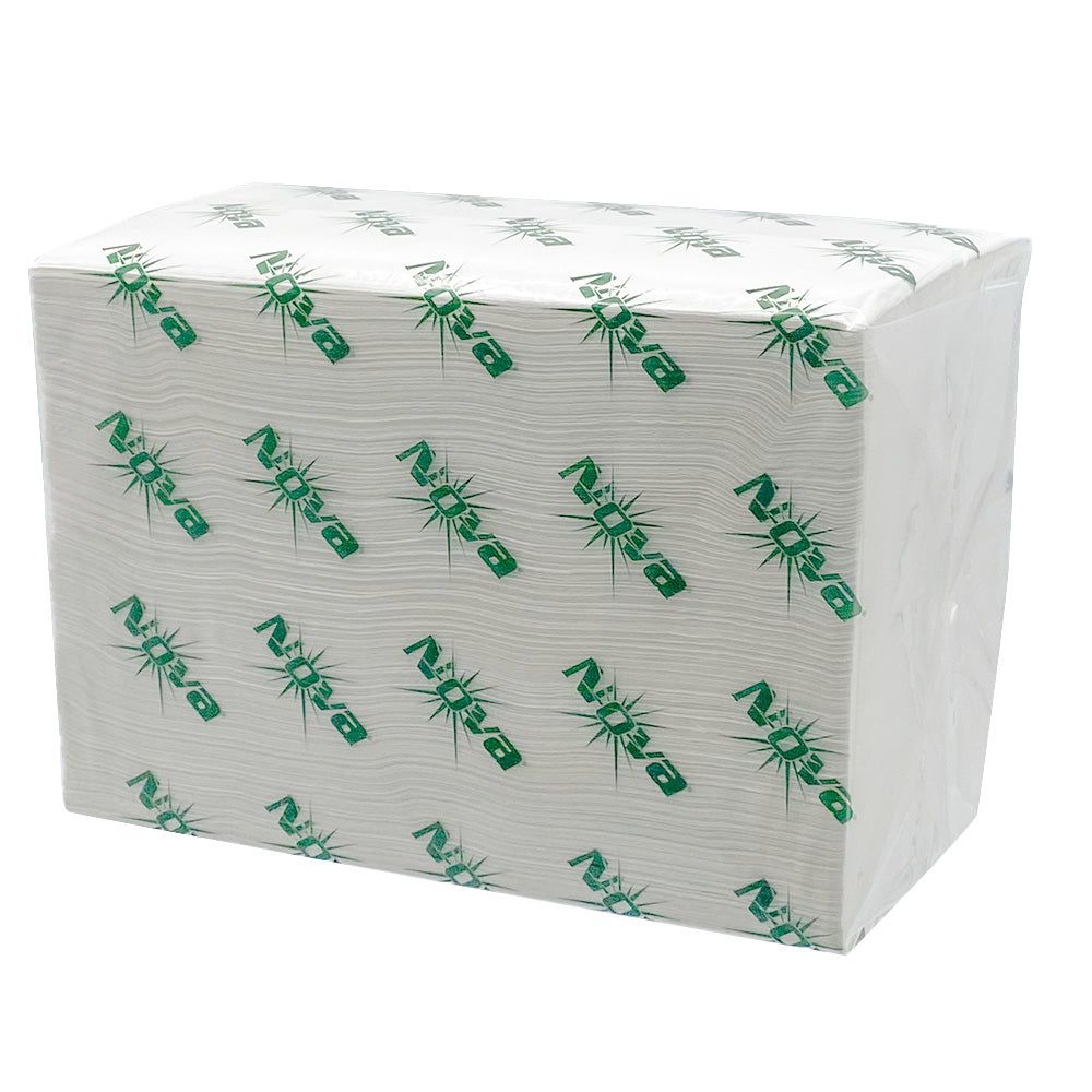 Nova Tallfold Napkin 6.7 x 13, White, 1-Ply 20 / 500 cs Brand Name Nova Item Nova TallFold