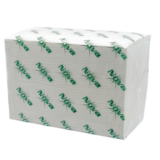 Nova Tallfold Napkin 6.7 x 13, White, 1-Ply 20 / 500 cs Brand Name Nova Item Nova TallFold