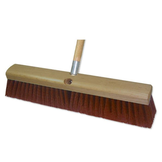 ABCO Palmyra Garage Wood Broom 24" 2 Threaded Holes 4" Fiber 1 / ea Brand Name ABCO Item BH-12003-EA