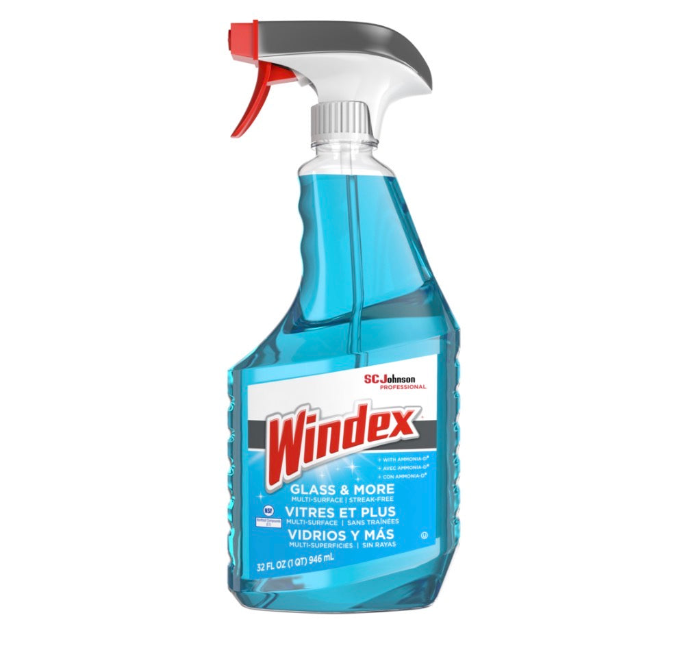 SC Johnson Windex Glass & More Multi-Surface Trigger Spray 32 oz. 8 / cs