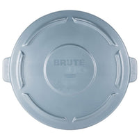 Rubbermaid Brute Round Container Lid Gray 32 Gallon / 121.1 Liter 1 / ea Brand Name Rubbermaid Item FG263100GRAY-EA