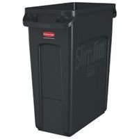 Rubbermaid Slim Jim Vented Container Gray 23 Gallon / 87.1 Liter 1 / ea Brand Name Rubbermaid Item FG354060GRAY-EA