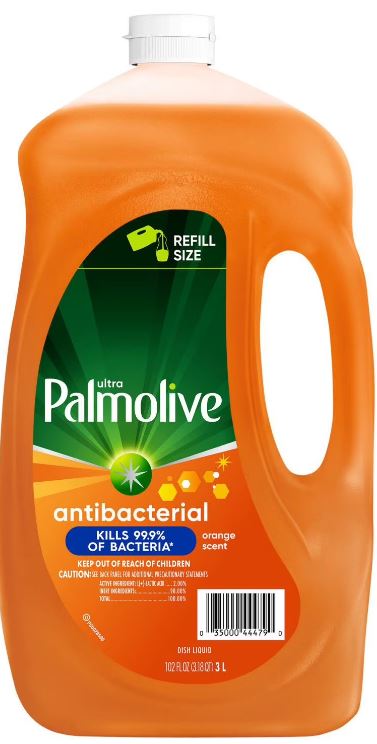Palmolive Antibacterial Liquid Dish Soap, Orange Scent 102 oz Item JANSPLDSOS102