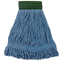 Performance Plus Blue Blended Loopend Mop Med Wide Band Green Mesh 12 / cs Brand Name Performance Plus Item P28312