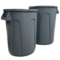 Performance Plus Round Waste Receptacle 44 Gallon , Gray 1 / ea Brand Name Performance Plus Item PPBS-44G-EA