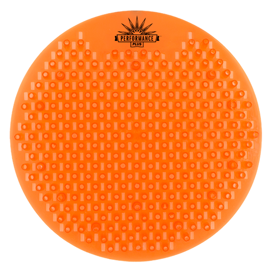 Performance Plus Splash Free Orange Urinal Screen Round Mango Scent 10 / bx Brand Name Performance Plus Item PPUSM-01