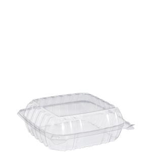 Dart ClearSeal Hinged Container Medium, Clear, 8.3x8.3x3, 1-Comp 2 / 125 cs Brand Name Dart Item C90PST1