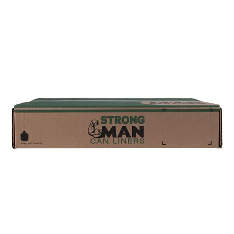 Strongman 33 Gallons Black Trash Bags 2.0 Mil (Case of 100) - Raemart