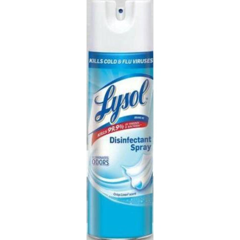Lysol Disinfectant Spray Crisp Linen 19 oz. 4 cans per pack - Raemart