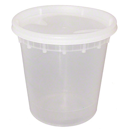 Deli Containers Combo 24 oz Clear Pack of 240 Sets - Raemart