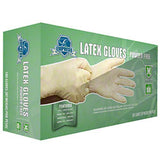 Latex Disposable Gloves Powder Free (Box of 100) - Raemart